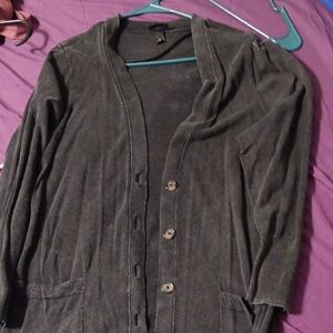 Torrid Charcoal Gray Cardigan Sweater